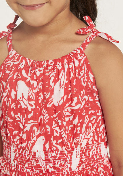 Lee Cooper All-Over Print High Low Dress with Spaghetti Straps-Dresses%2C Gowns and Frocks-image-3