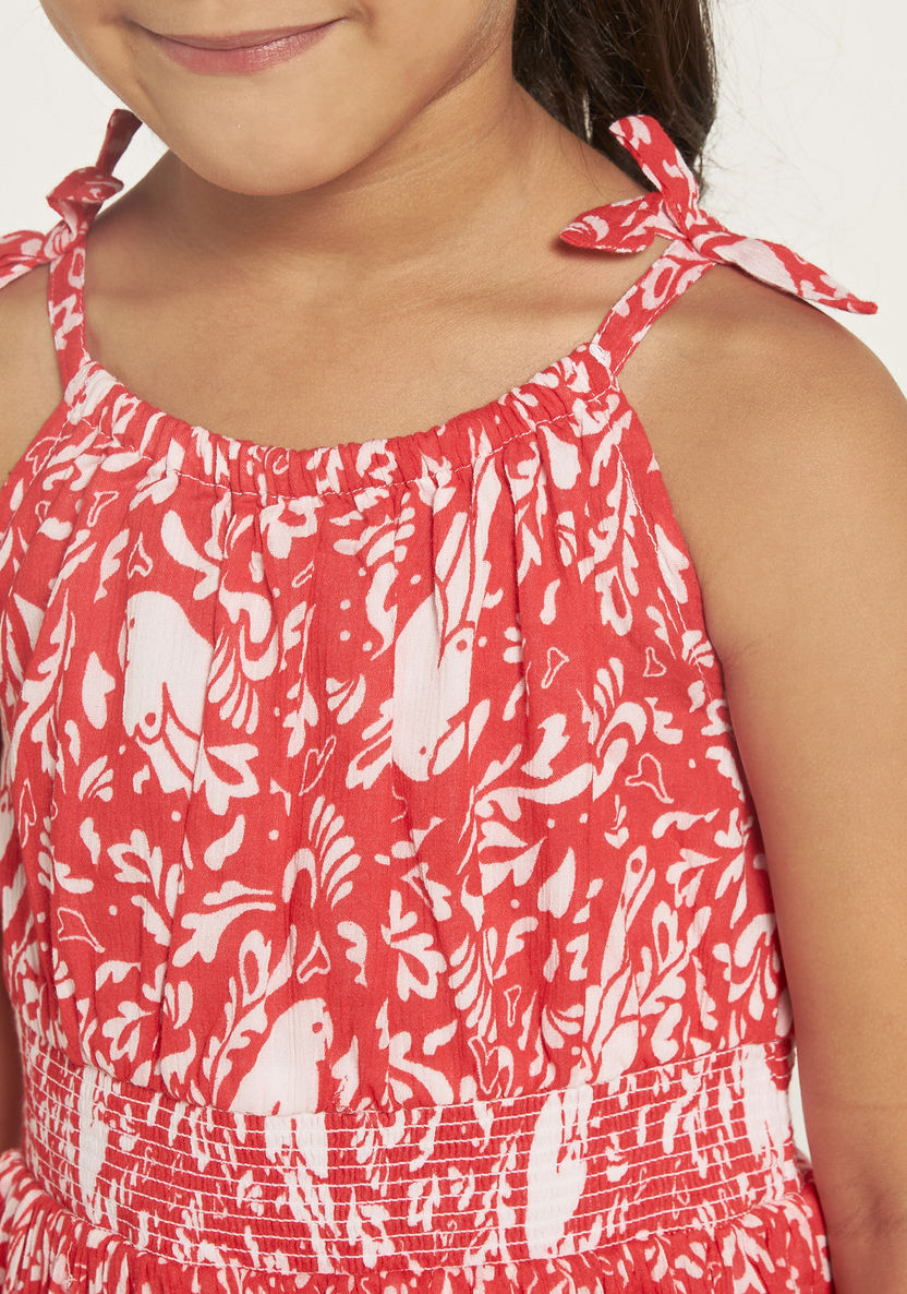 Lee Cooper All-Over Print High Low Dress with Spaghetti Straps-Dresses, Gowns & Frocks-image-3