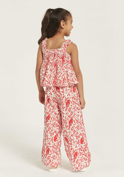 Lee Cooper Printed Sleeveless Top and Pants Set-Clothes Sets-image-4