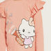 Sanrio Hello Kitty Print T-shirt with Ruffle Detail Long Sleeves - Set of 2-T Shirts-thumbnailMobile-4