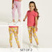 Sanrio Hello Kitty Printed Legging with Elasticated Waistband - Set of 2-Leggings-thumbnail-7