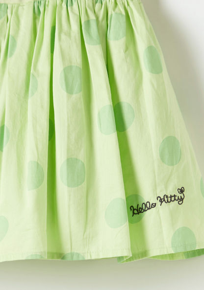 Sanrio Hello Kitty Print Sleeveless Dress with Tie-Up Belt-Dresses%2C Gowns and Frocks-image-2