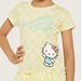Sanrio Hello Kitty Checked Print Drop Waist Dress-Dresses%2C Gowns and Frocks-thumbnailMobile-2