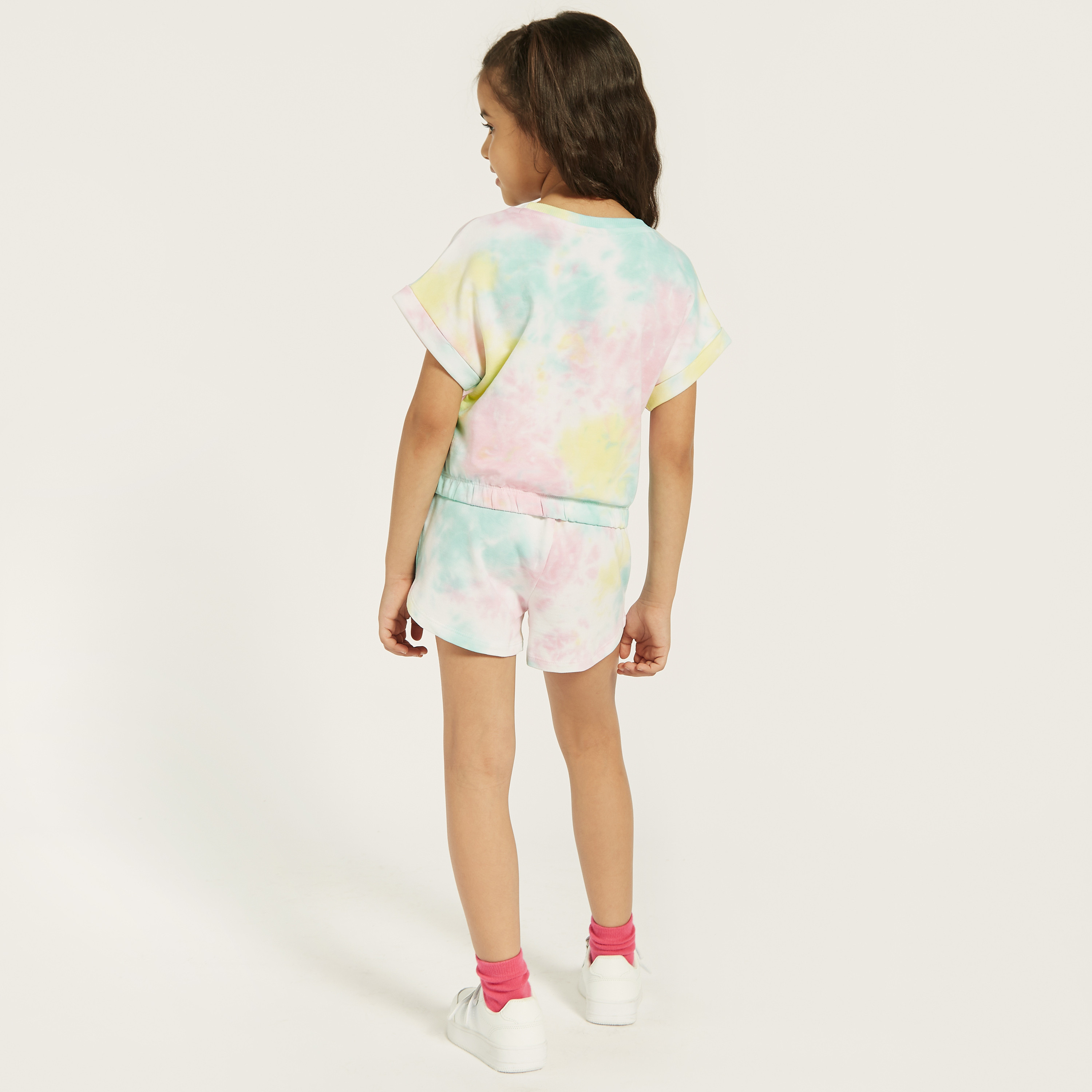 Sanrio Hello Kitty Floral Embroidered T-shirt and Shorts Set-baby-girls-clothing-setsandcoords-image-5