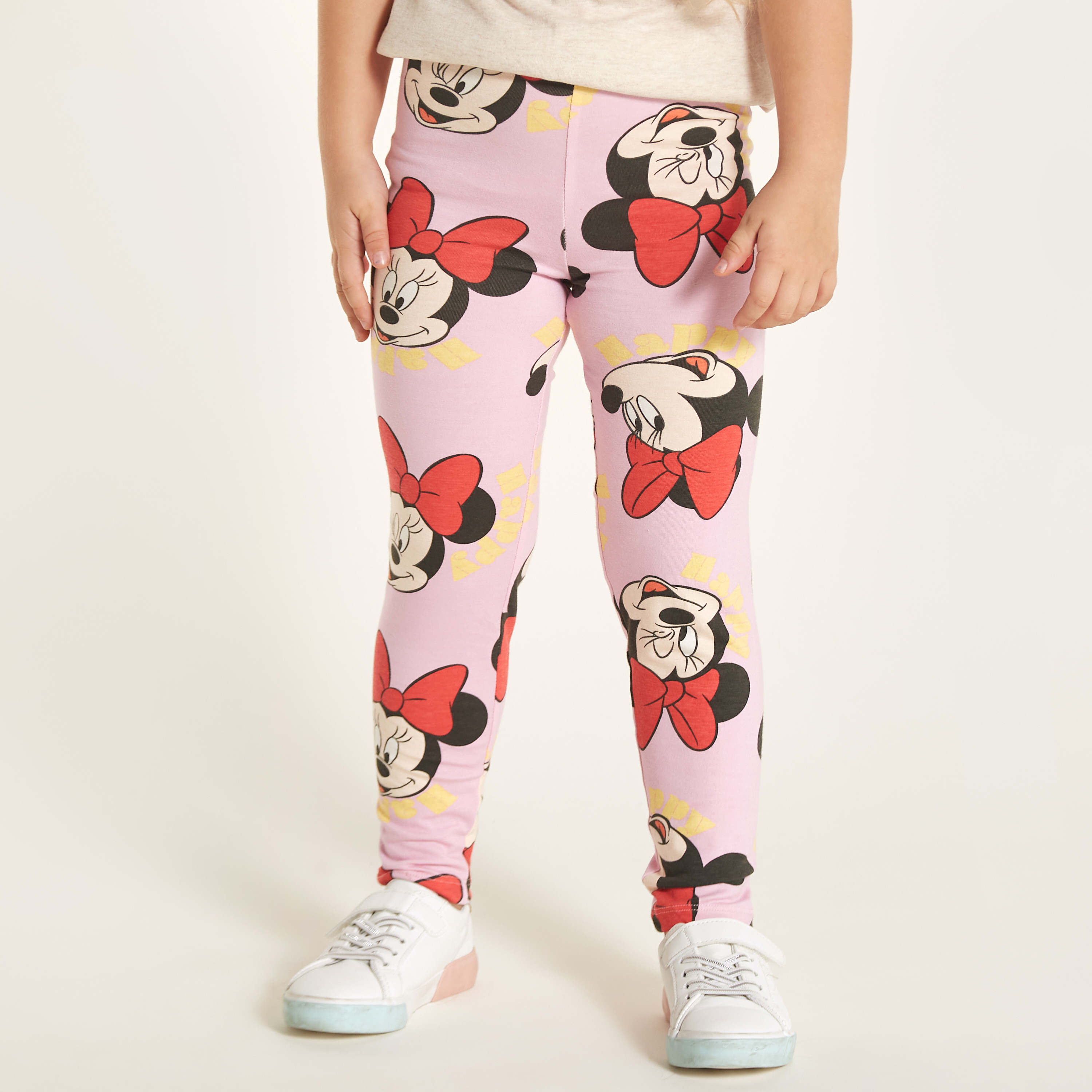 Disney All Over Minnie Mouse Prints Leggings with Elasticised Waistband