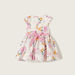 Disney Daisy Duck Print Dress with Tie-Up Belt-Dresses%2C Gowns and Frocks-thumbnailMobile-2