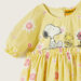 Snoopy Dog Print Dress with Short Sleeves and Zip Closure-Dresses%2C Gowns and Frocks-thumbnail-1
