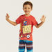 Juniors Printed Crew Neck T-shirt and Pyjama Set-Pyjama Sets-thumbnailMobile-1
