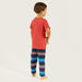 Juniors Printed Crew Neck T-shirt and Pyjama Set-Pyjama Sets-thumbnailMobile-4