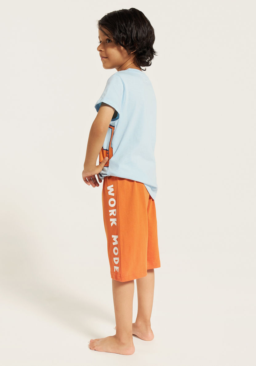 Juniors Printed T-shirts and Pyjamas - Set of 2-Nightwear-image-7