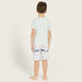 Juniors Printed Crew Neck T-shirt and Shorts Set-Nightwear-thumbnail-4