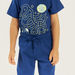 Juniors Space Print T-shirt and Pyjama Set-Nightwear-thumbnailMobile-3