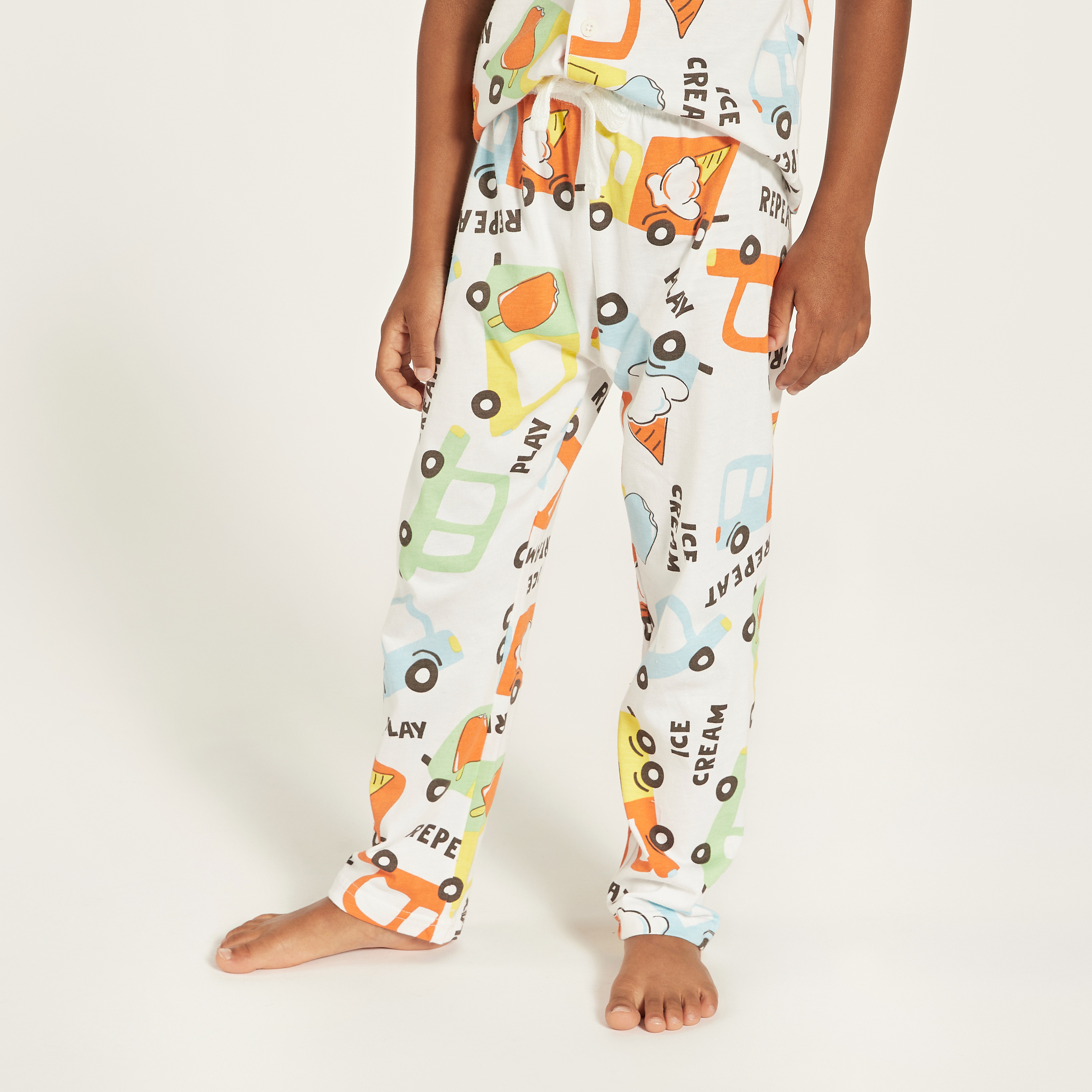 Juniors All-Over Print Shirt and Pyjama Set-boys-clothing-nightwear-image-3