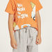 Juniors Printed Crew Neck T-shirt and Shorts Set-Pyjama Sets-thumbnailMobile-3