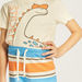 Juniors Dinosaur Print T-shirt and Striped Pyjama Set-Nightwear-thumbnail-3