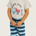 Juniors Printed Crew Neck T-shirt and Pyjama Set-Pyjama Sets-thumbnailMobile-3