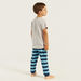 Juniors Printed Crew Neck T-shirt and Pyjama Set-Pyjama Sets-thumbnailMobile-4