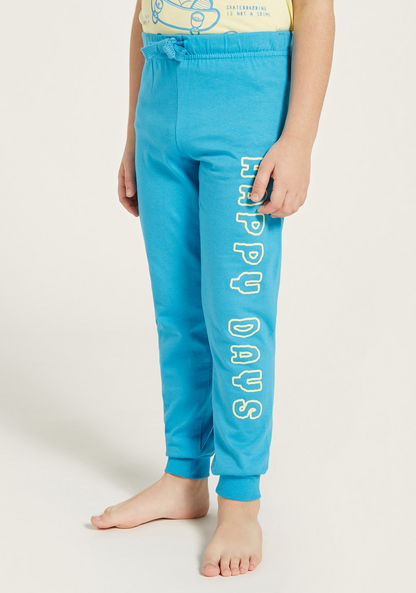 Juniors Printed T-shirt and Pyjama Set-Nightwear-image-2