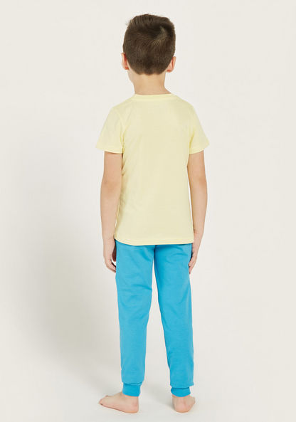 Juniors Printed T-shirt and Pyjama Set-Nightwear-image-4