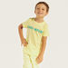 Juniors Crocodile Print Short Sleeves T-shirt and Pyjama - Set of 3-Nightwear-thumbnailMobile-2