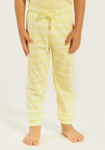 Juniors Crocodile Print Short Sleeves T-shirt and Pyjama - Set of 3-Nightwear-image-3