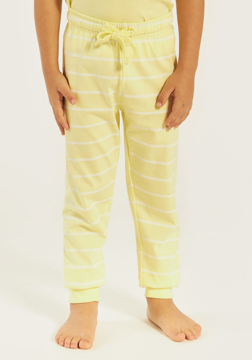 Juniors Crocodile Print Short Sleeves T-shirt and Pyjama - Set of 3-Nightwear-image-3