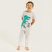 Juniors Crocodile Print Short Sleeves T-shirt and Pyjama - Set of 3-Nightwear-thumbnail-6