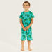 Juniors Crocodile Print Short Sleeves T-shirt and Pyjama - Set of 3-Nightwear-thumbnailMobile-7