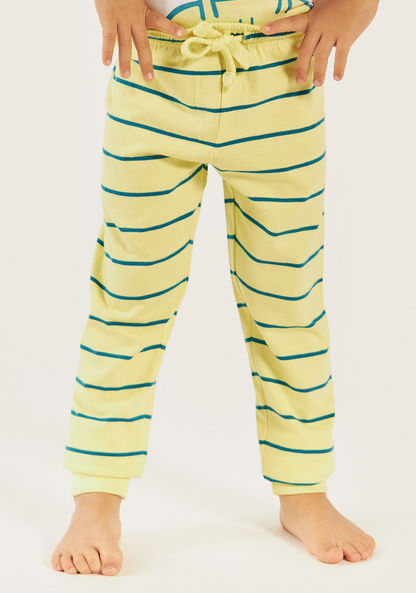 Juniors Printed Short Sleeves T-shirt and Pyjama - Set of 3-Pyjama Sets-image-3