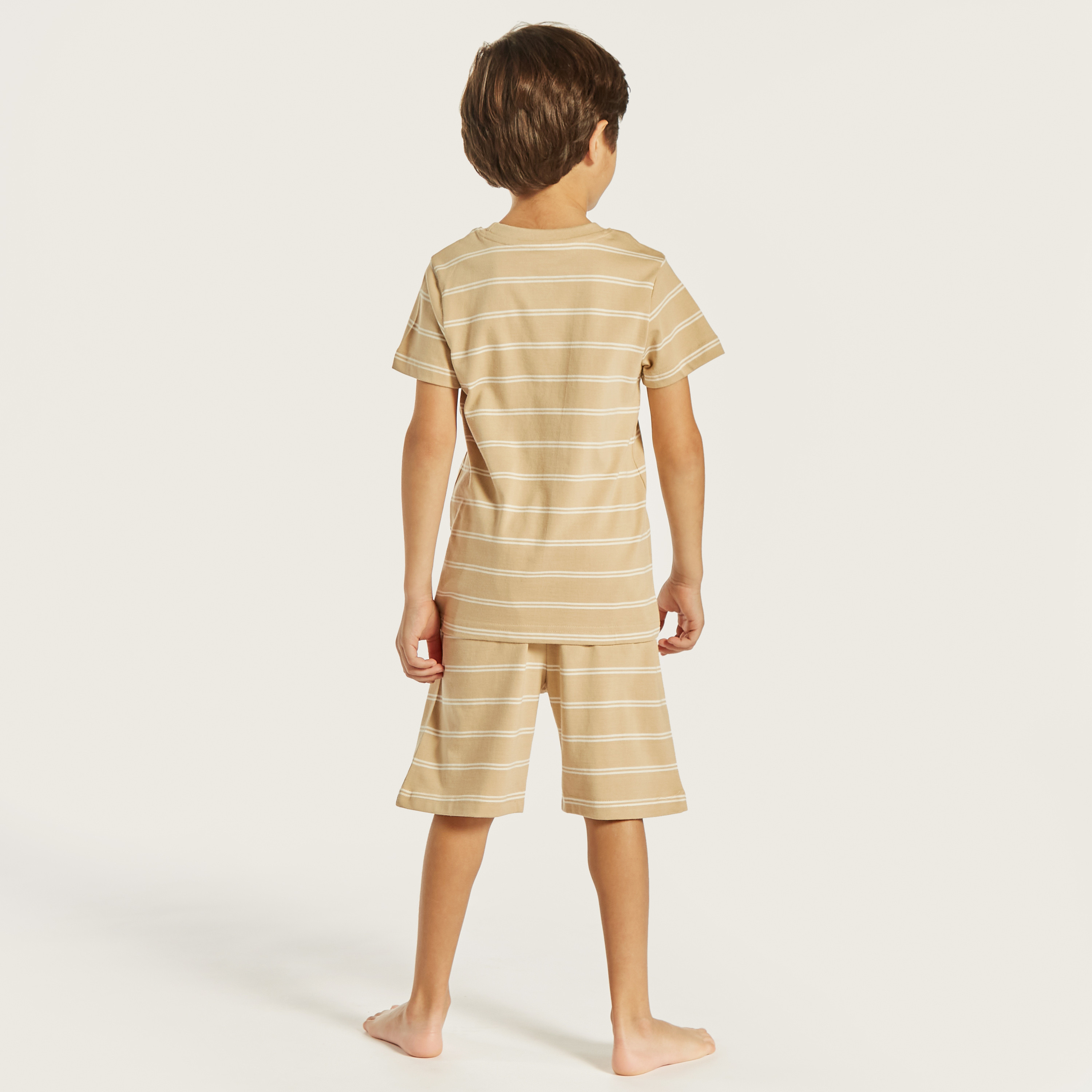 Juniors Dinosaur Print T-shirts and Pyjamas - Set of 3-boys-clothing-nightwear-image-8