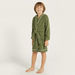 Juniors Textured Bathrobe with Hood and Pockets-Towels and Flannels-thumbnailMobile-0