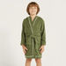 Juniors Textured Bathrobe with Hood and Pockets-Towels and Flannels-thumbnailMobile-1