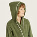 Juniors Textured Bathrobe with Hood and Pockets-Towels and Flannels-thumbnailMobile-3