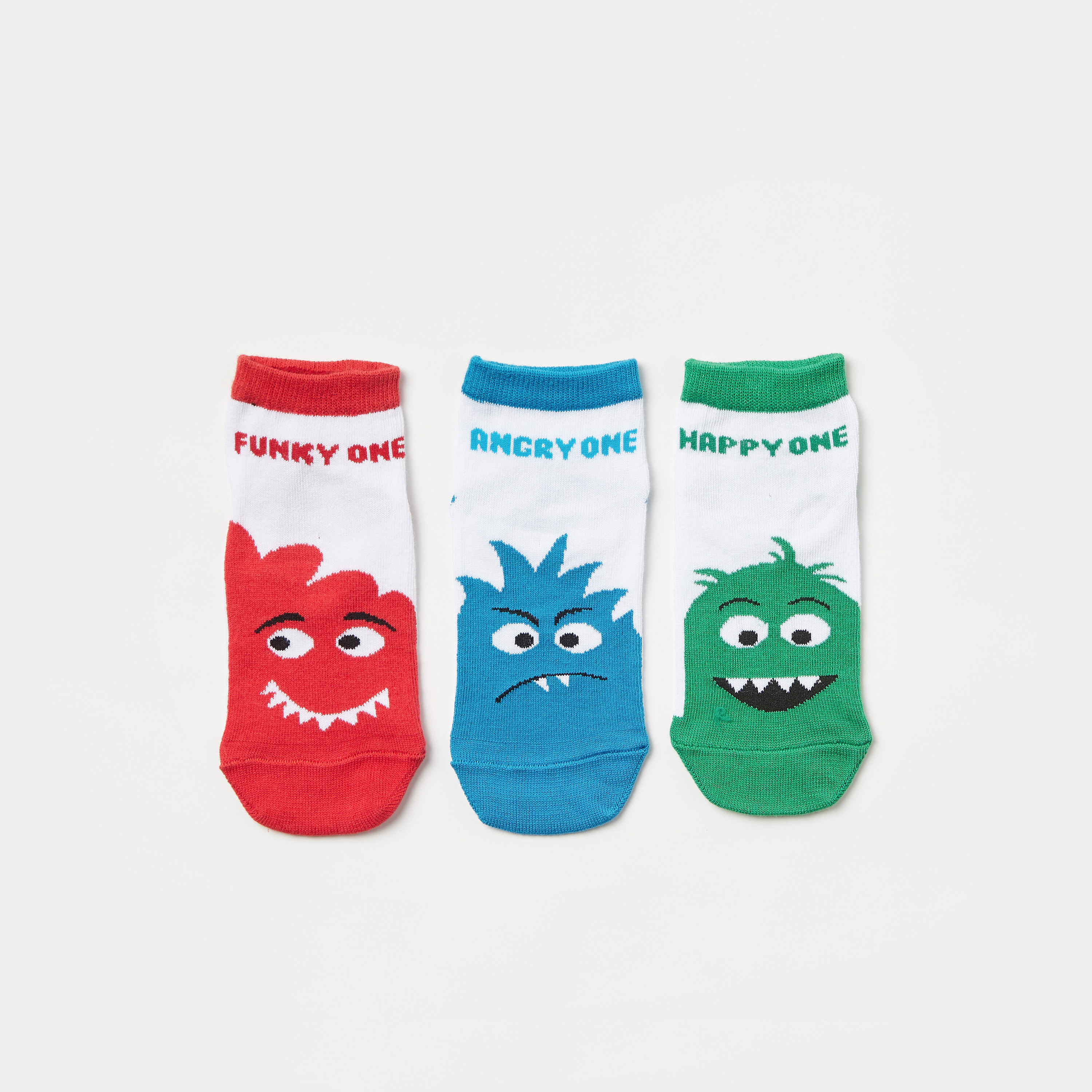 جوارب بطبعات من جونيورز - طقم من 3 أزواج-boys-accessories-socks-image-1