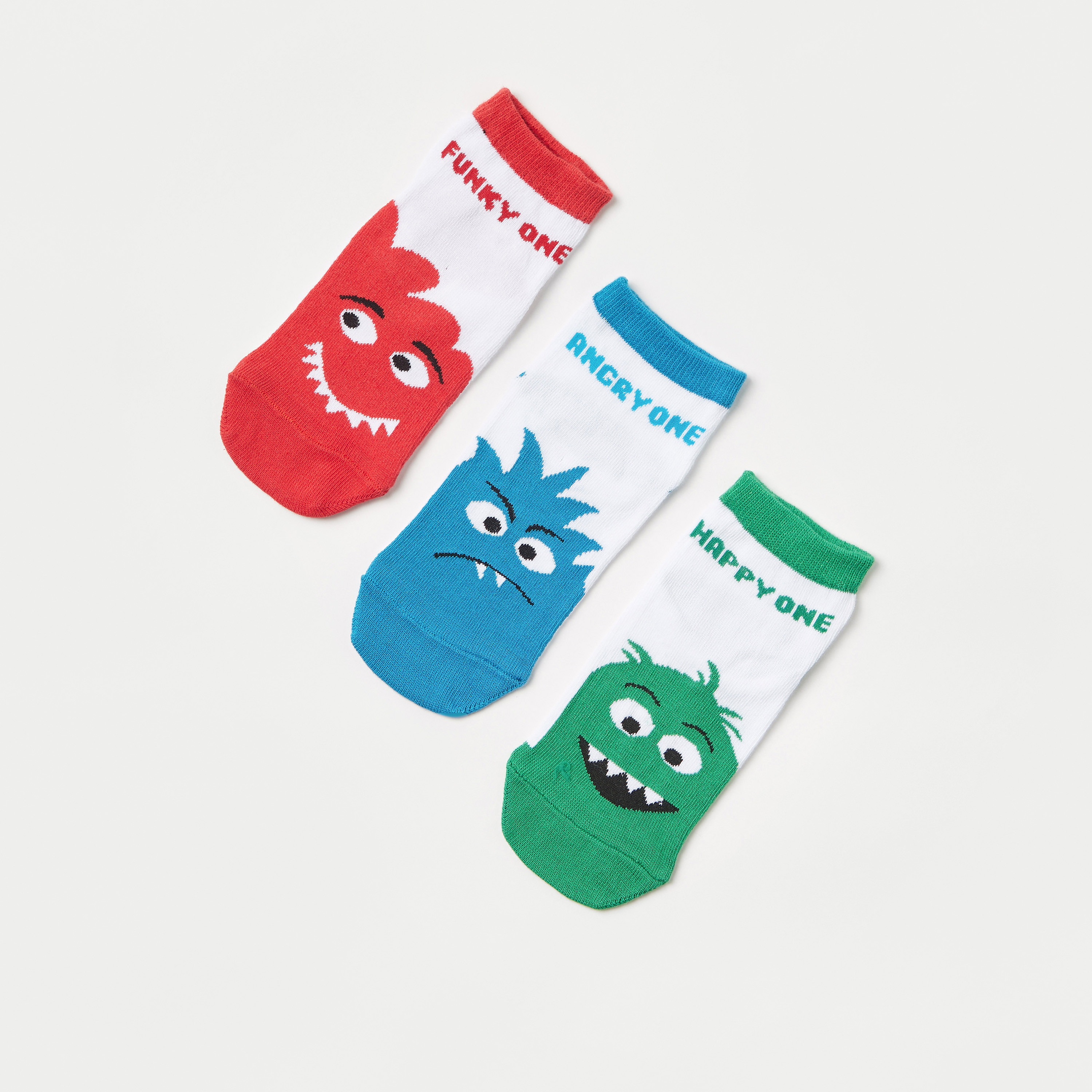 جوارب بطبعات من جونيورز - طقم من 3 أزواج-boys-accessories-socks-image-2