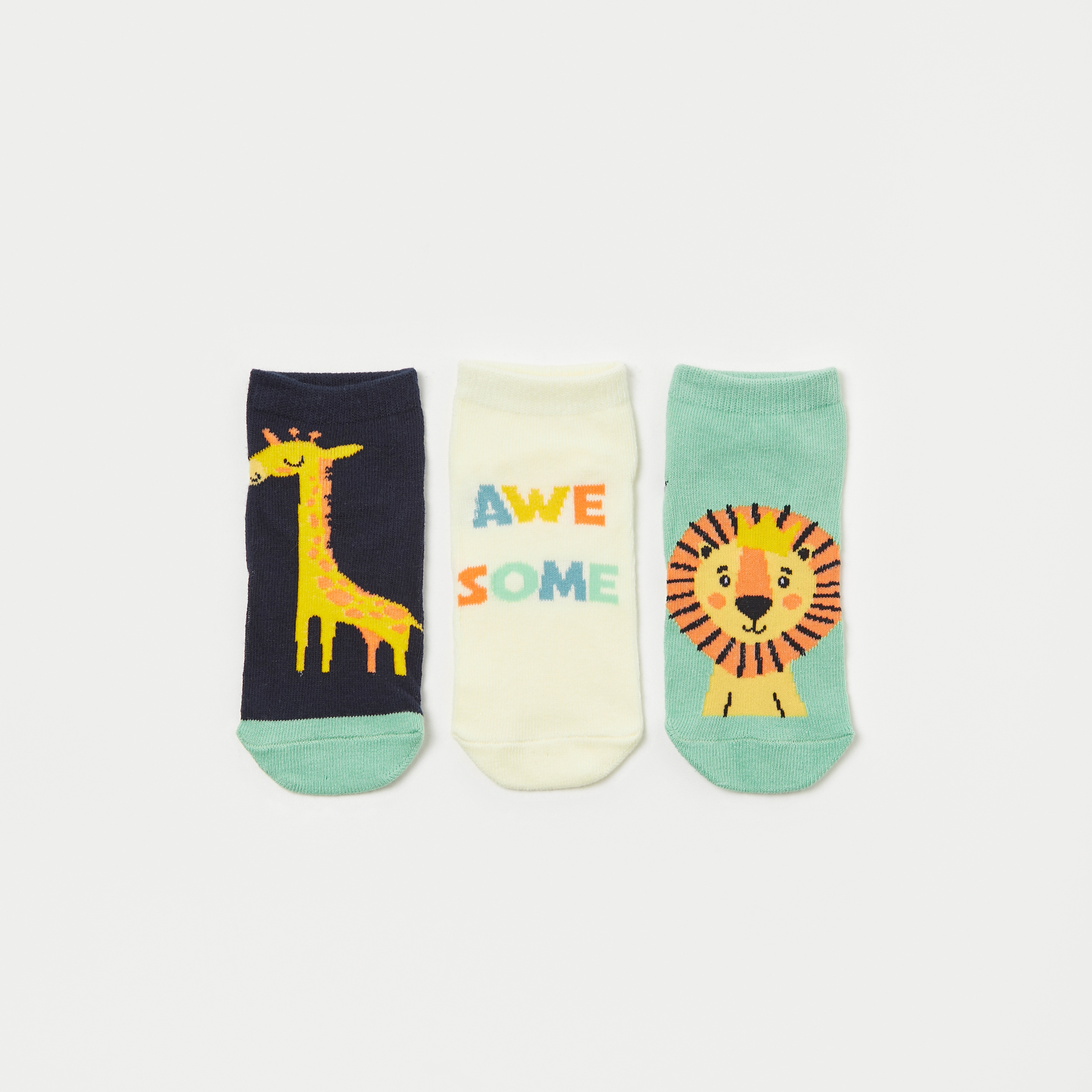 Juniors Printed Socks - Set of 3-boys-accessories-socks-image-1