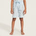 Juniors Checked Short Sleeves Shirt and Pyjama Shorts Set-Nightwear-thumbnailMobile-2