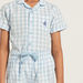 Juniors Checked Short Sleeves Shirt and Pyjama Shorts Set-Nightwear-thumbnail-3