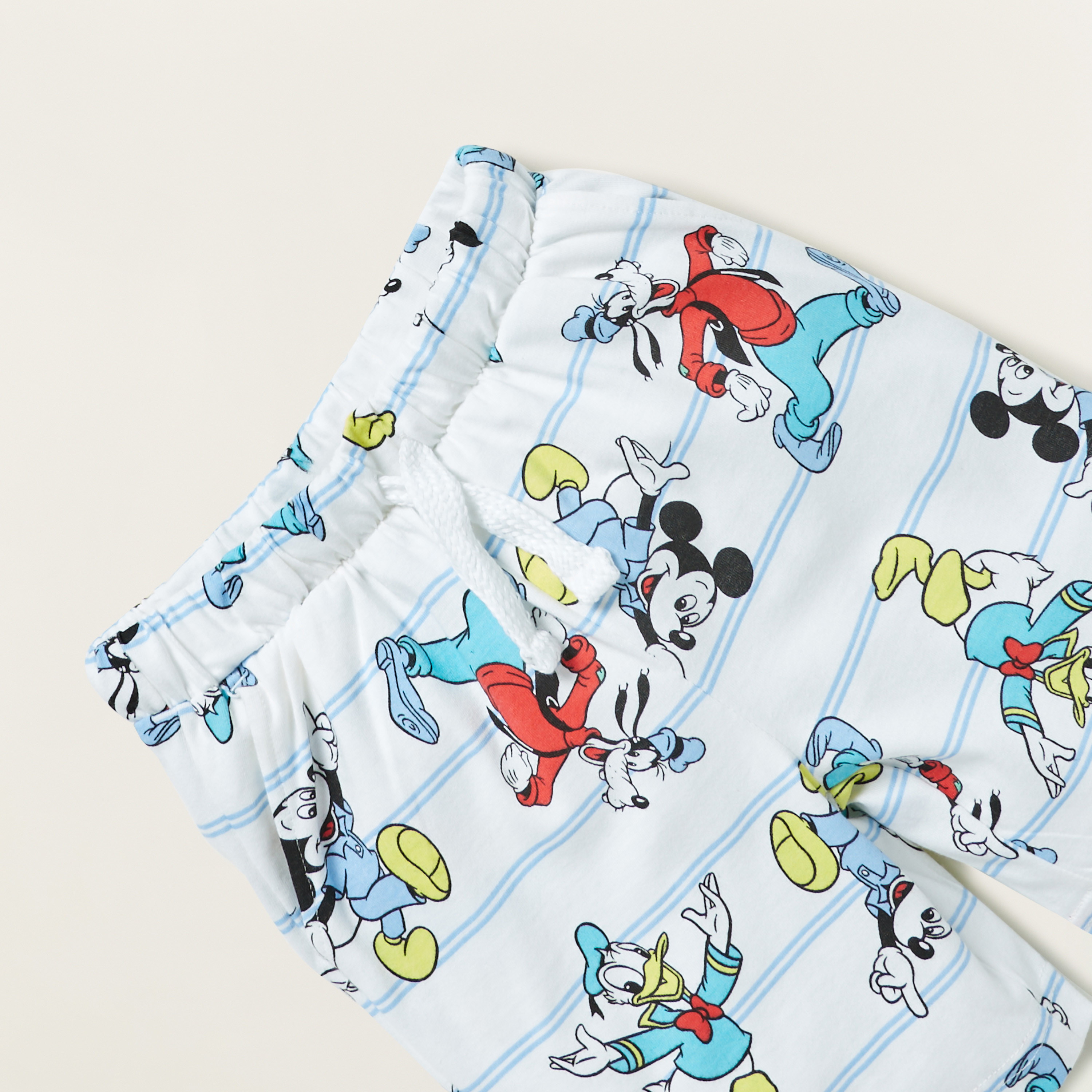 Disney All-Over Mickey Mouse Print Shirt and Shorts Set-boys-clothing-nightwear-image-3