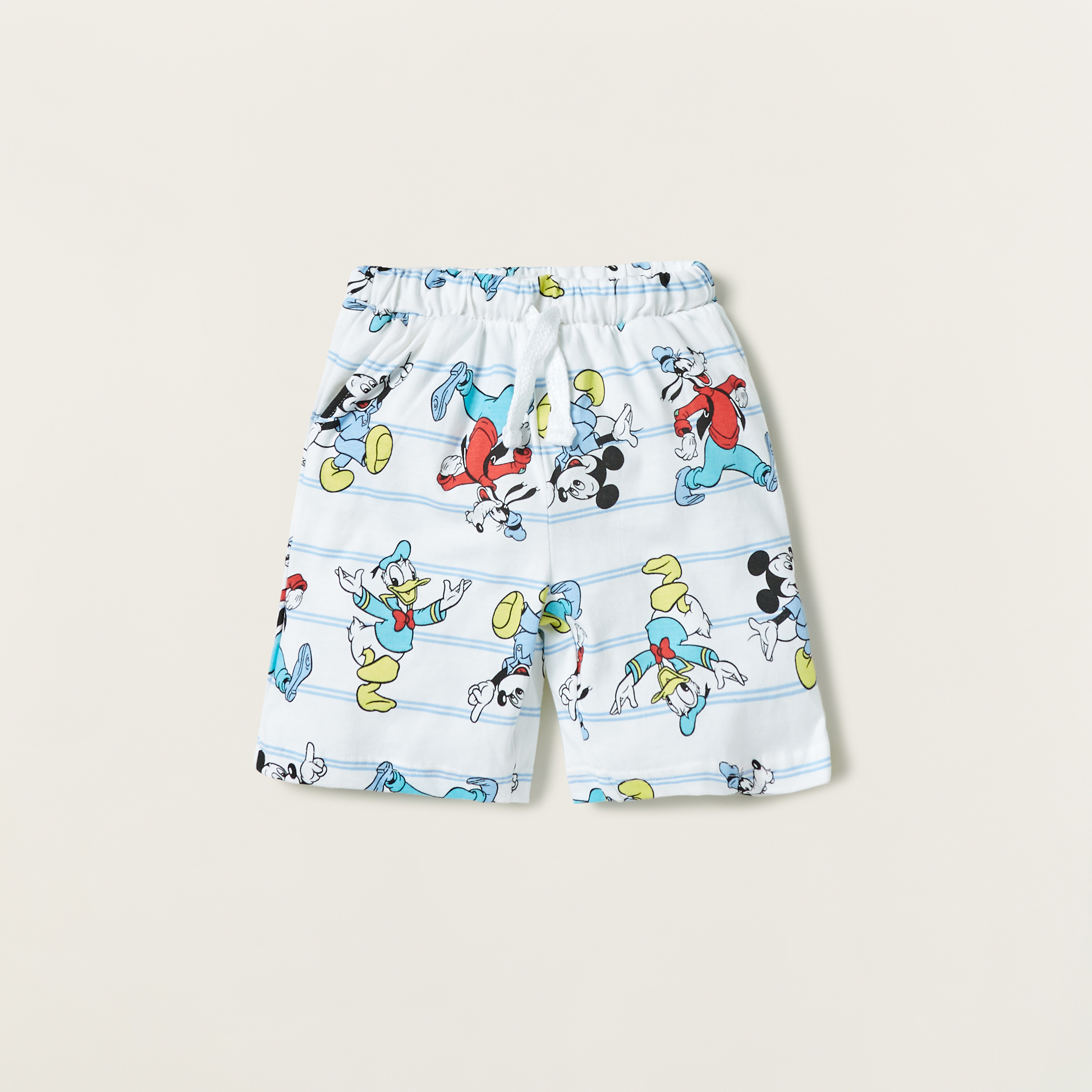 Disney All-Over Mickey Mouse Print Shirt and Shorts Set-boys-clothing-nightwear-image-5