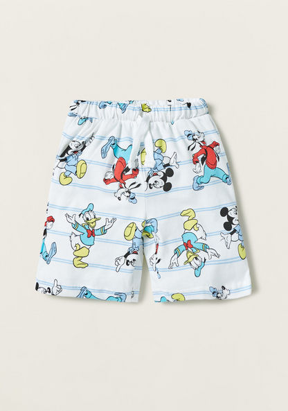 Disney All-Over Mickey Mouse Print Shirt and Shorts Set-Nightwear-image-4
