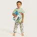 Disney Mickey and Friends Print T-shirt and Pyjama Set-Pyjama Sets-thumbnailMobile-0