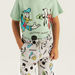 Disney Mickey and Friends Print T-shirt and Pyjama Set-Pyjama Sets-thumbnailMobile-3