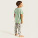 Disney Mickey and Friends Print T-shirt and Pyjama Set-Pyjama Sets-thumbnailMobile-4