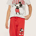 Disney Mickey Mouse Print Crew Neck T-shirt and Pyjama Set-Nightwear-thumbnail-3