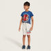 Spider-Man Print T-shirt and Shorts Set-Nightwear-thumbnailMobile-0