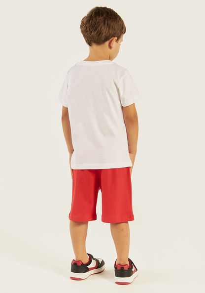 Spider-Man Print T-shirt and Shorts Set-Pyjama Sets-image-4
