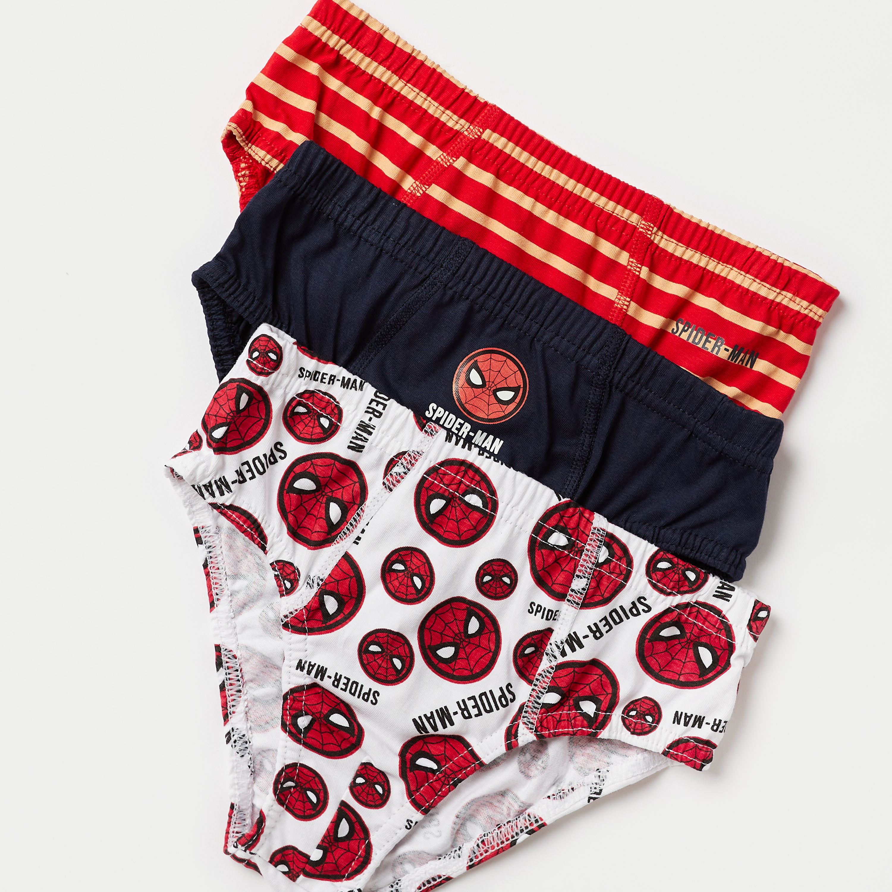 Spider-Man Print Briefs - Set of 3-baby-boys-clothing-innerwear-image-5