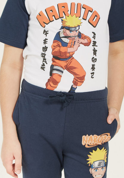TV Tokyo Naruto Print T-shirt and Pyjama Set-Pyjama Sets-image-3