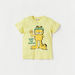 Garfield Print Crew Neck T-shirt and Pyjama Set-Nightwear-thumbnailMobile-3